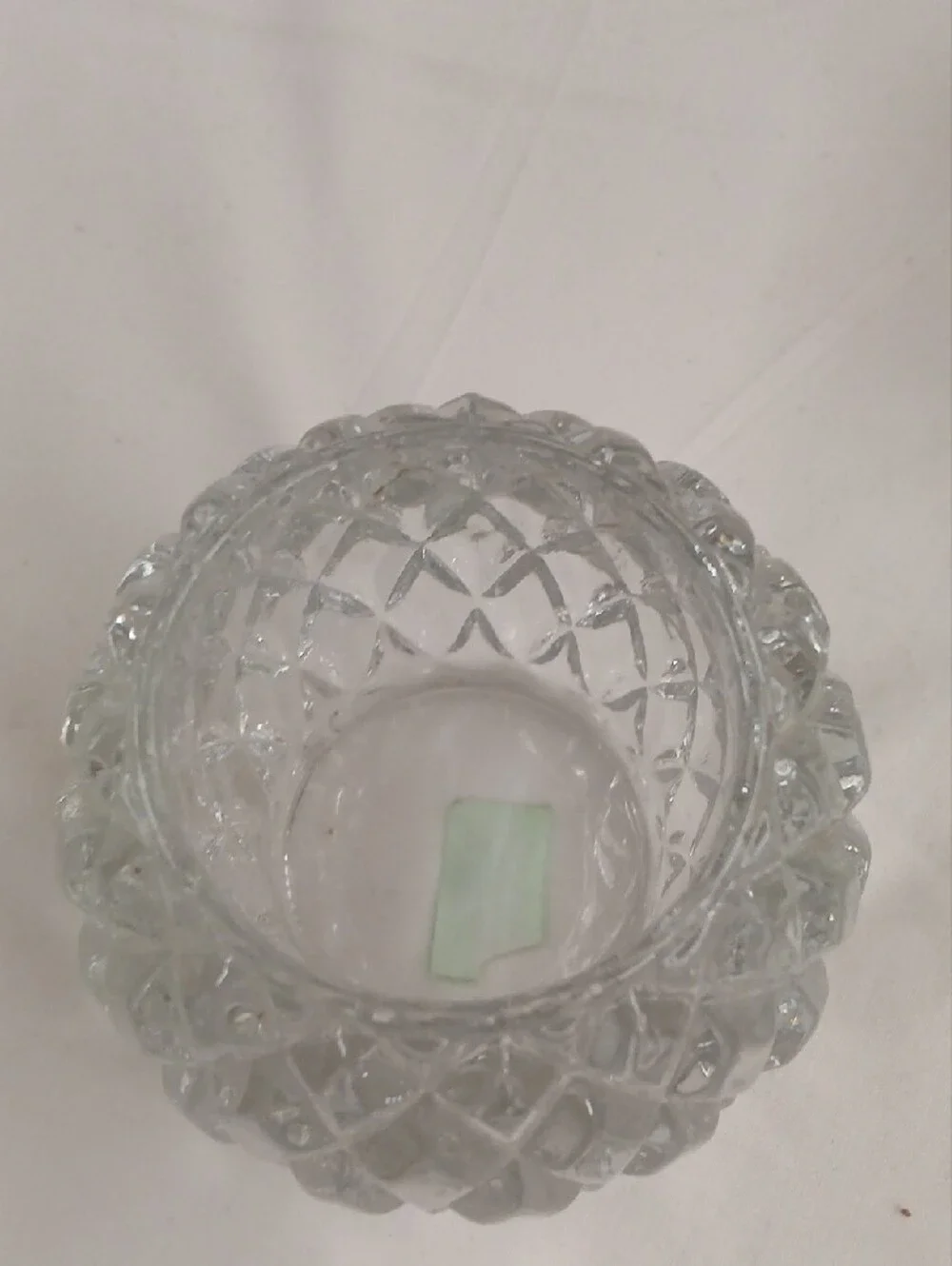Clear Glass Textured Votive Candle Holders - Set of 2
